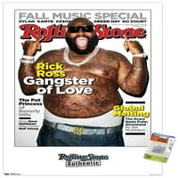 Rolling Stone magazin - Rick Ross fali poszter fa mágneses kerettel, 22.375 34