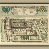 24 x36 Galéria poszter, Abbaye de Nouaille Louis Boudan, 1699