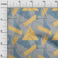 oneOone Pamut Cambric szövet téglalap & háromszög geometriai nyomtatott szövet Udvar széles
