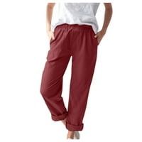 adviicd Női Alkalmi nadrág zsebekkel női nyári ruhák Alkalmi Női Allure Missy Stretch Pants-Modern Fit Red 2XL