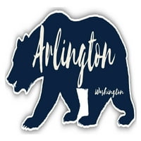 Arlington Washington Souvenir 3x Hűtőmágnes medve Design