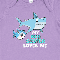 Inktastic a nagy nővérem aranyos cápákkal szeret ajándék kisfiú vagy kislány testtel