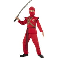 Piros Ninja Fiú Halloween Jelmez