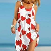 Nyári Clearance Női ruhák Női Boho virágos nyomtatott ruha nyári ujjatlan póló strand Mini ruhák