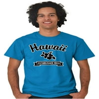 Hawaii aranyos Hibiszkusz virág szuvenír férfi grafikus póló pólók Brisco Brands 5x