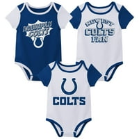 Indianapolis Colts NB inf Boy 3PK Onesie 9K1N3FGVS 18M