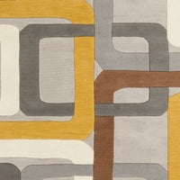 Művészi szövők Grsns szürke modern 9'9 négyzet alakú szőnyeg