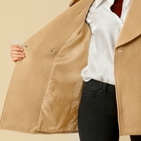 Egyedi alku a női kendő galléról, a téli téli kabát zsebekkel