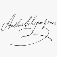 Arthur Schopenhauer N . Német Filozófus. Autogram Aláírás. Poszter nyomtatás