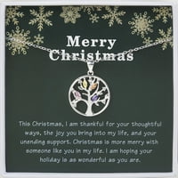Anavia Sterling Ezüst Életfák nyaklánc a főnök újévi ajándékához, boldog karácsonyi kártya köszönet a munkatársaknak