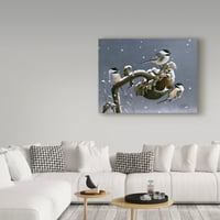 Védjegy Képzőművészet „Téli trió napraforgó” vászon művészete: Wilhelm Goebel
