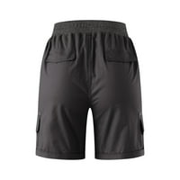 női nadrág Női rakomány rövidnadrág nyári Laza túrázás Bermuda rövidnadrág zsebbel női nadrág sötét szürke + M