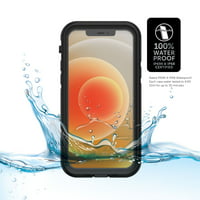 Test kesztyű Tidal vízálló telefon tok iPhone-fekete tiszta