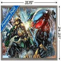 Képregény-Aquaman-Aquaman vs. Fekete Manta fali poszter, 22.375 34