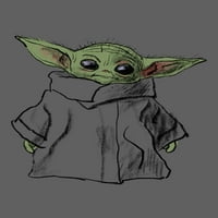 Csillagok háborúja Baby Yoda Állandó férfi és nagy férfi grafikus gyapjú pulóver