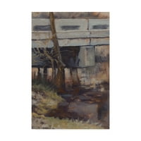 Védjegy Szépművészeti 'Milford Bridge' vászon művészet, Rusty Frentner