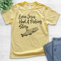 Gyerekek Még Jézusnak Is Volt Egy Halászati Történet Inge, Ifjúsági Gyerekek Fiú Lány Póló, Jézus Halászati Ing Fisher