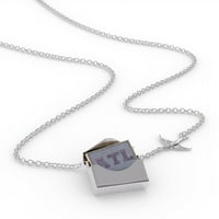 Medál nyaklánc ATL varrás ravaszkodó varrás egy ezüst borítékban Neonblond