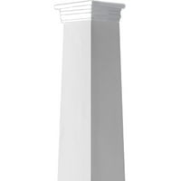 Ekena Millwork 16 alsó szélesség 12 felső szélesség 6'h kézműves klasszikus négyzet alakú kúpos, sima PVC oszlopkészlet,