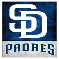 San Diego Padres - Logo Wall poszter, 14.725 22.375