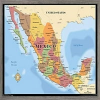 Térkép-Mexikói Fal Poszter, 22.375 34