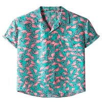 Frontwalk Hawaii ingek férfiaknak Camp Party Tee könnyű ingek rövid ujjú nyomtatott gomb up Tops pólók