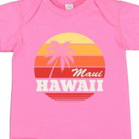 Inktastic Maui Hawaii Retro naplemente ajándék kisfiú vagy kislány Body