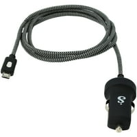 Saphire SA2-788-Pwrmate autós töltő mikro-USB kábellel, 3,3 ft