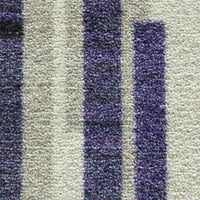 Mohawk otthoni prizmatikus halmozott csempe lila átmeneti csíkos precíziós nyomtatott terület szőnyeg, 5'x8 ', lila