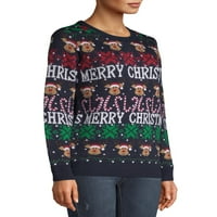 Csak stílusban a női rénszarvas nyomtatott karácsonyi pulóver