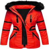 CoCopeaunt Női meleg téli kabát közepes hosszúságú hosszú Puffer Steppelt kabát divat sűrűsödik Slim FIT kapucnis Parkas