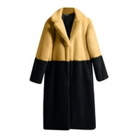 Aueoeo téli kabátok, Hókabátok női nők Téli meleg kabátok Fau kabát meleg Fau kabát hosszú ujjú felsőruházat