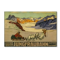 A Jungfrau Bahn 'Canvas Art By Vintage Apple Collection védjegye